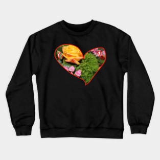 Love heart bouquet Crewneck Sweatshirt